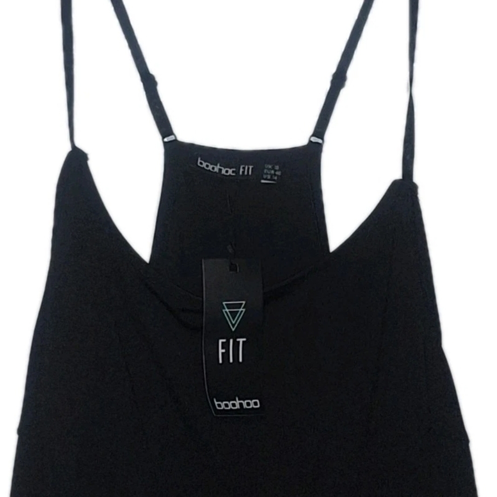 Boohoo Black Strappy Top